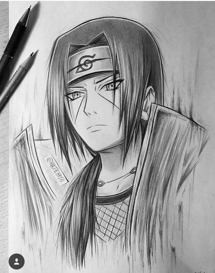 Cách vẽ Uchiha Itachi  BER ART 25  YouTube