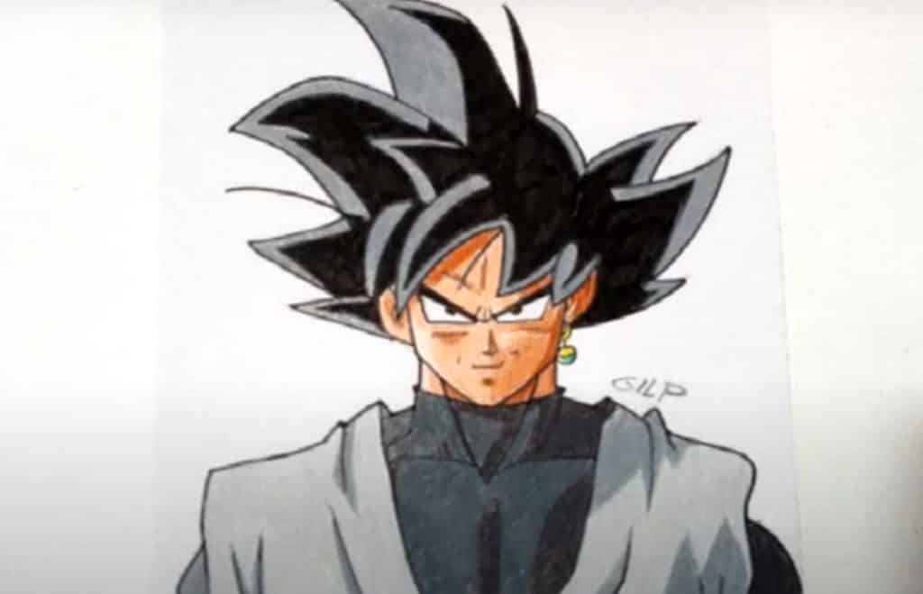 NamArt Vẽ Black Goku trong Bảy Viên Ngọc Rồng Siêu Cấp  YouTube