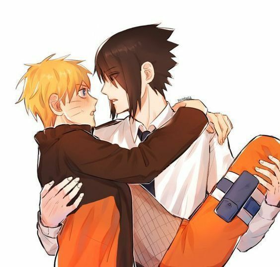 Hình cặp đôi Anime Naruto Và Sasuke cực dễ thương