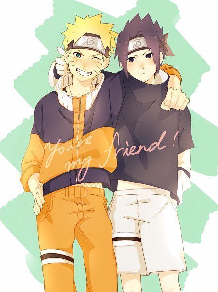 Hình cặp đôi Anime Naruto Và Sasuke cute đáng yêu
