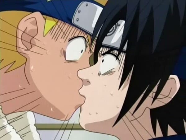 Hình cặp đôi Anime Naruto Và Sasuke hôn nhau bá đạo