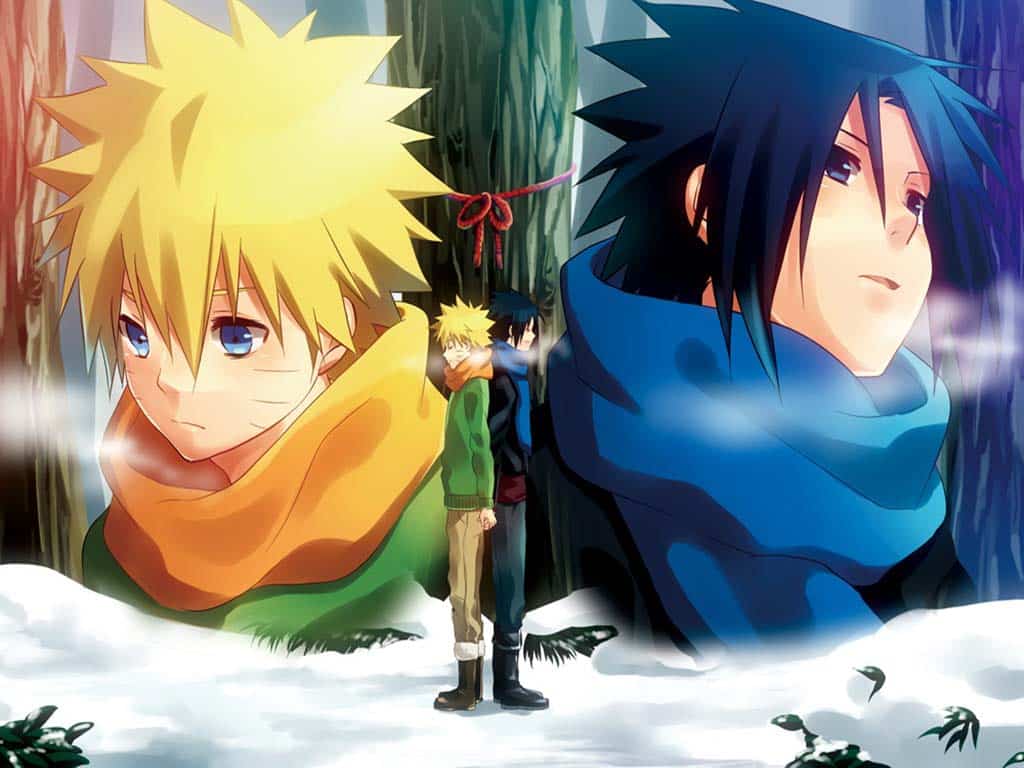 Hình cặp đôi Anime Naruto Và Sasuke