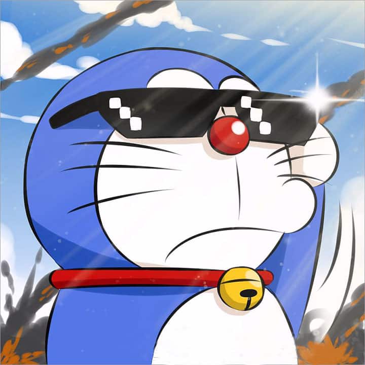 Hình đại diện Avatar Doraemon Ngầu chất nhất