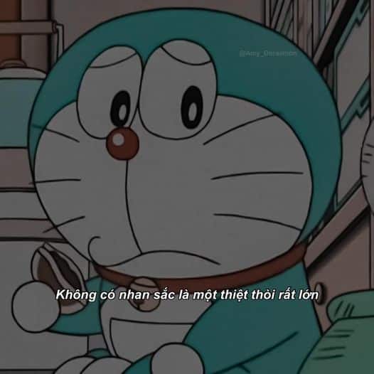 Hình đại diện Avatar Doraemon buồn khi không có nhan sắc