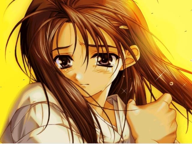 Hình đại diện avatar Anime Màu Vàng buồn