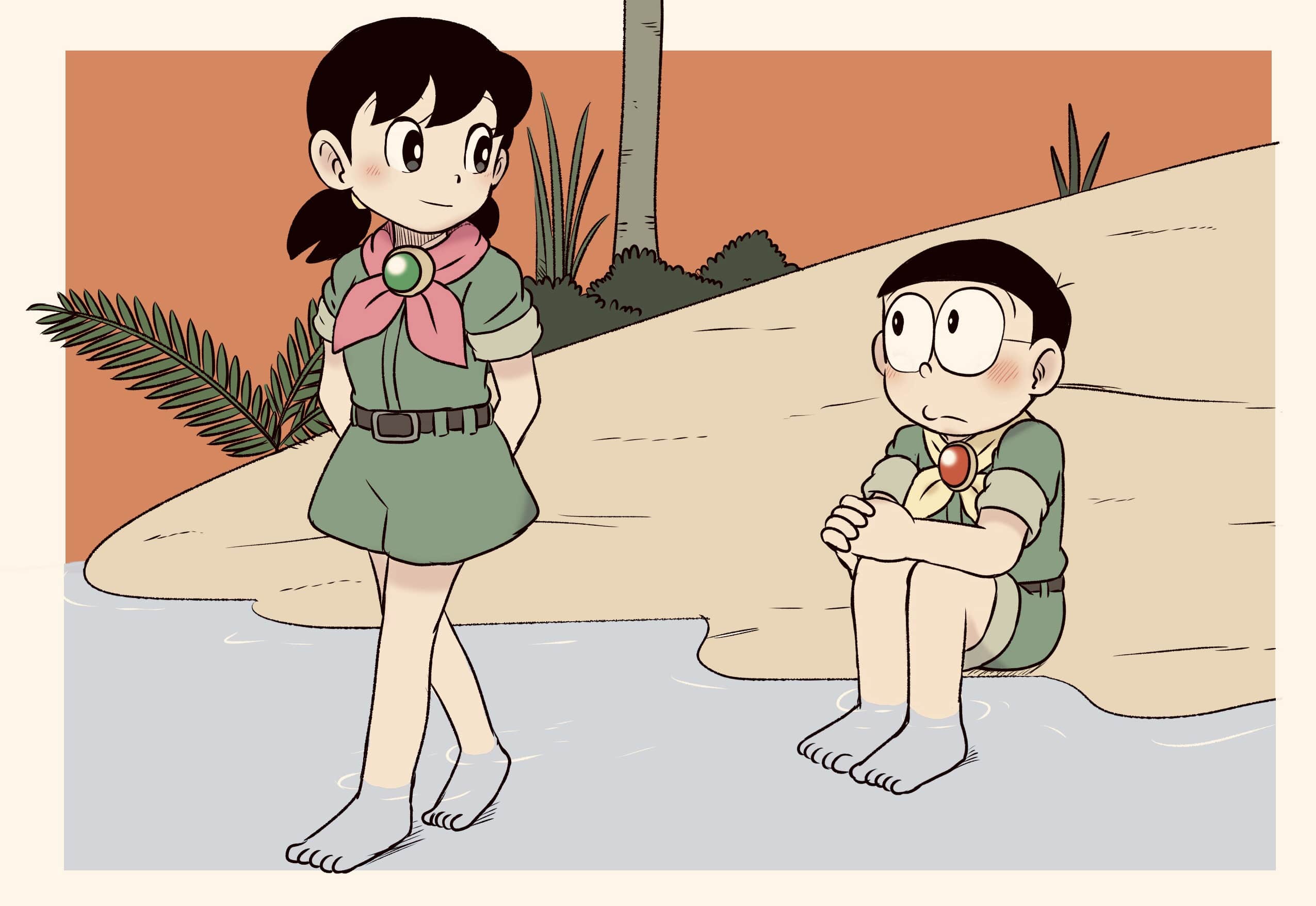 Hình nền Nobita Và Shizuka chất lượng cao