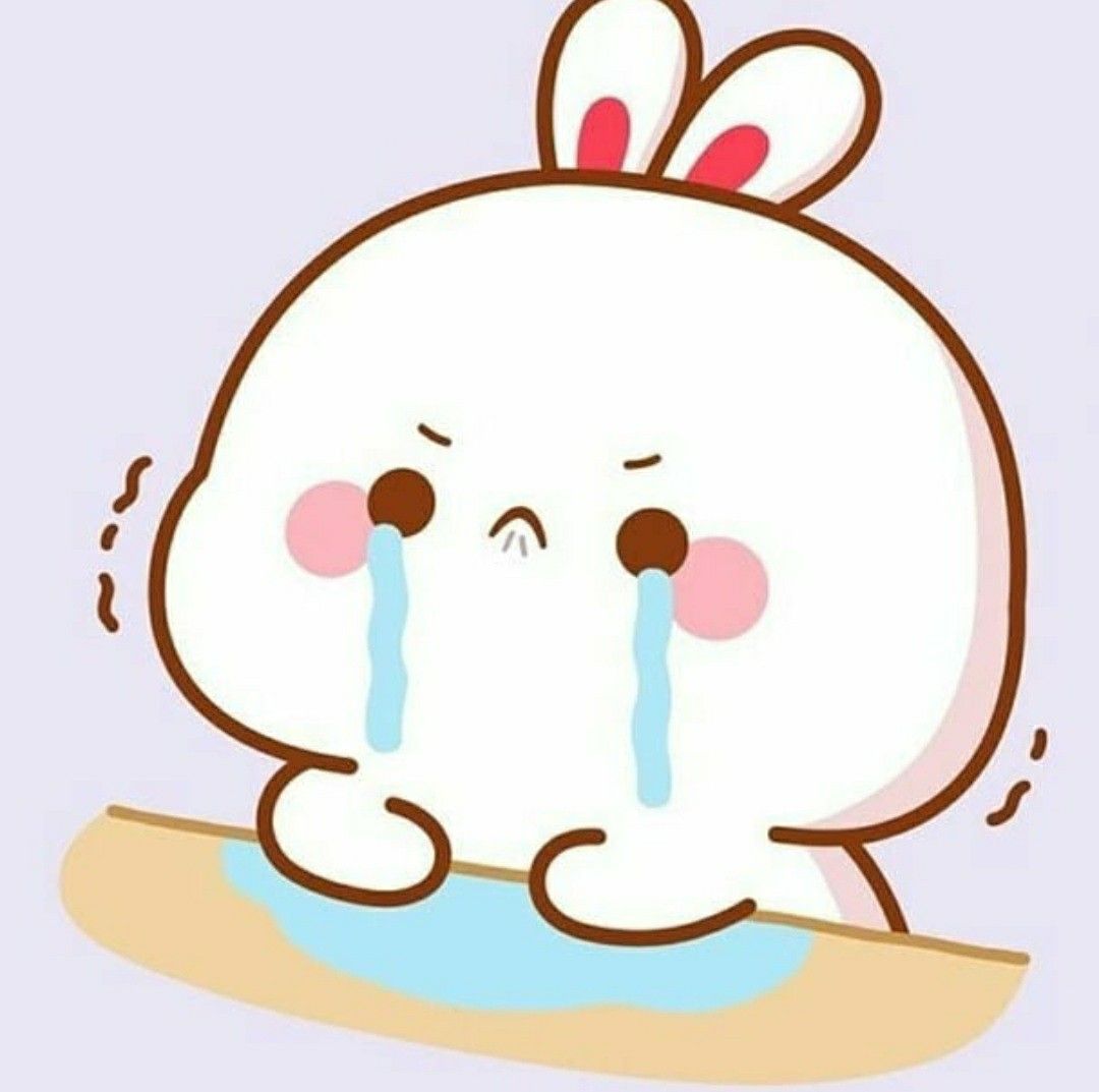 Hình nền Thỏ Chibi khóc đặc biệt cute