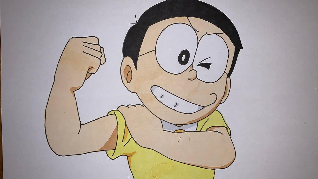 Hướng dẫn vẽ Nobita dễ thương đơn giản nhất Nobita VẽNobita vẽanime   TikTok