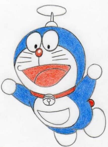 Hình vẽ Doraemon cực đáng yêu