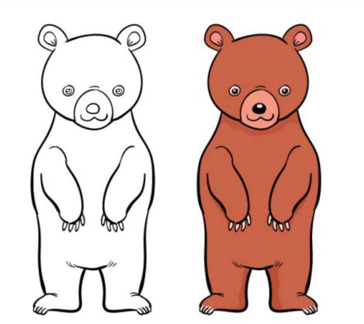Bộ 30 tranh tô màu con Gấu dễ thương đáng yêu nhất cho bé