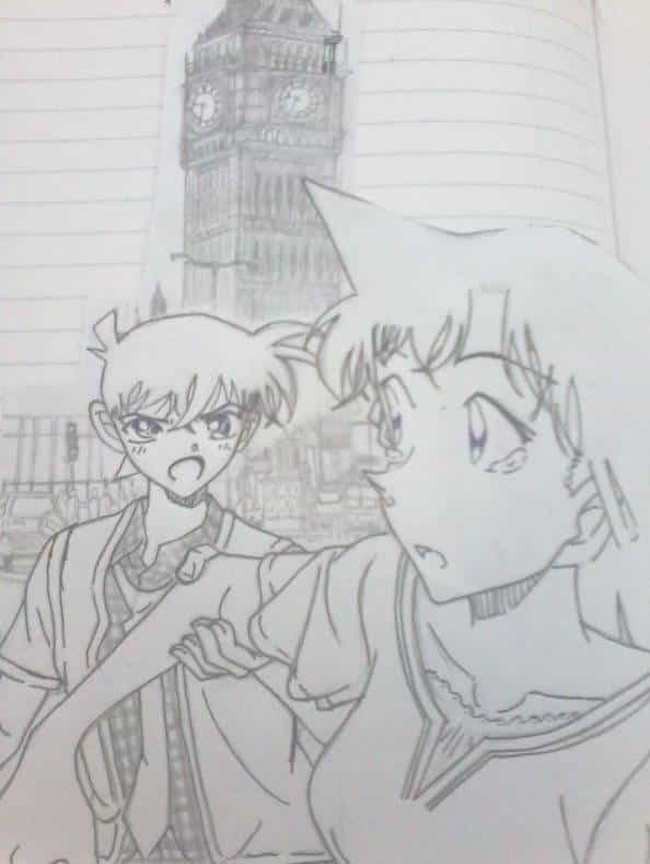 Hình Vẽ Shinichi Đẹp  Kudo Shinichi Ảnh Vẽ Conan Bút Chì