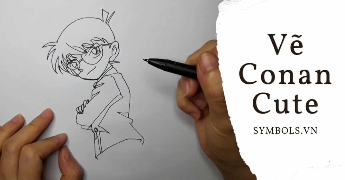 Vẽ Conan Cute ❤️Hình Vẽ Conan Đơn Giản Đẹp Bằng Bút Chì