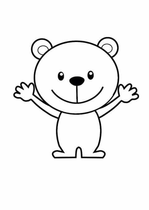 Vẽ Gấu Chibi Cute đơn giản nhất