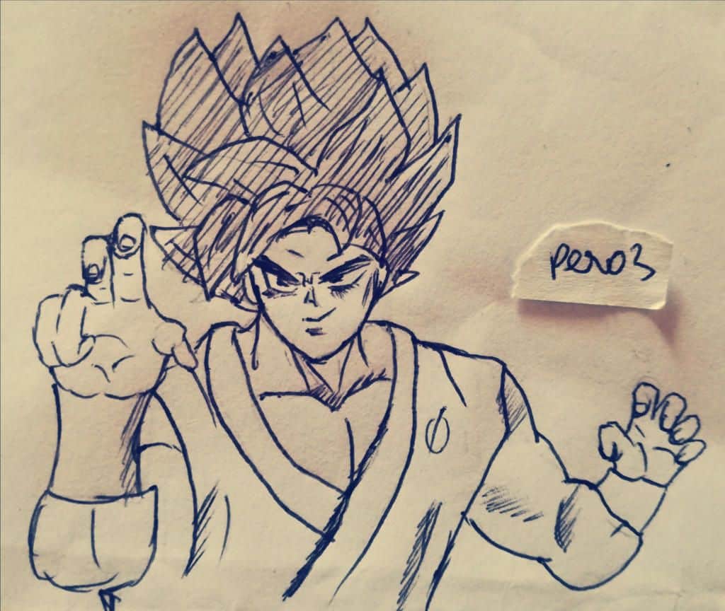 Vẽ Goku Super Saiyan 3 đẹp chất