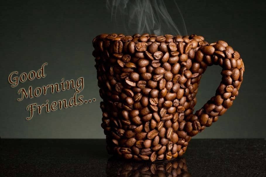 Ảnh chào ngày mới đẹp dành cho những ai yêu thích cafe