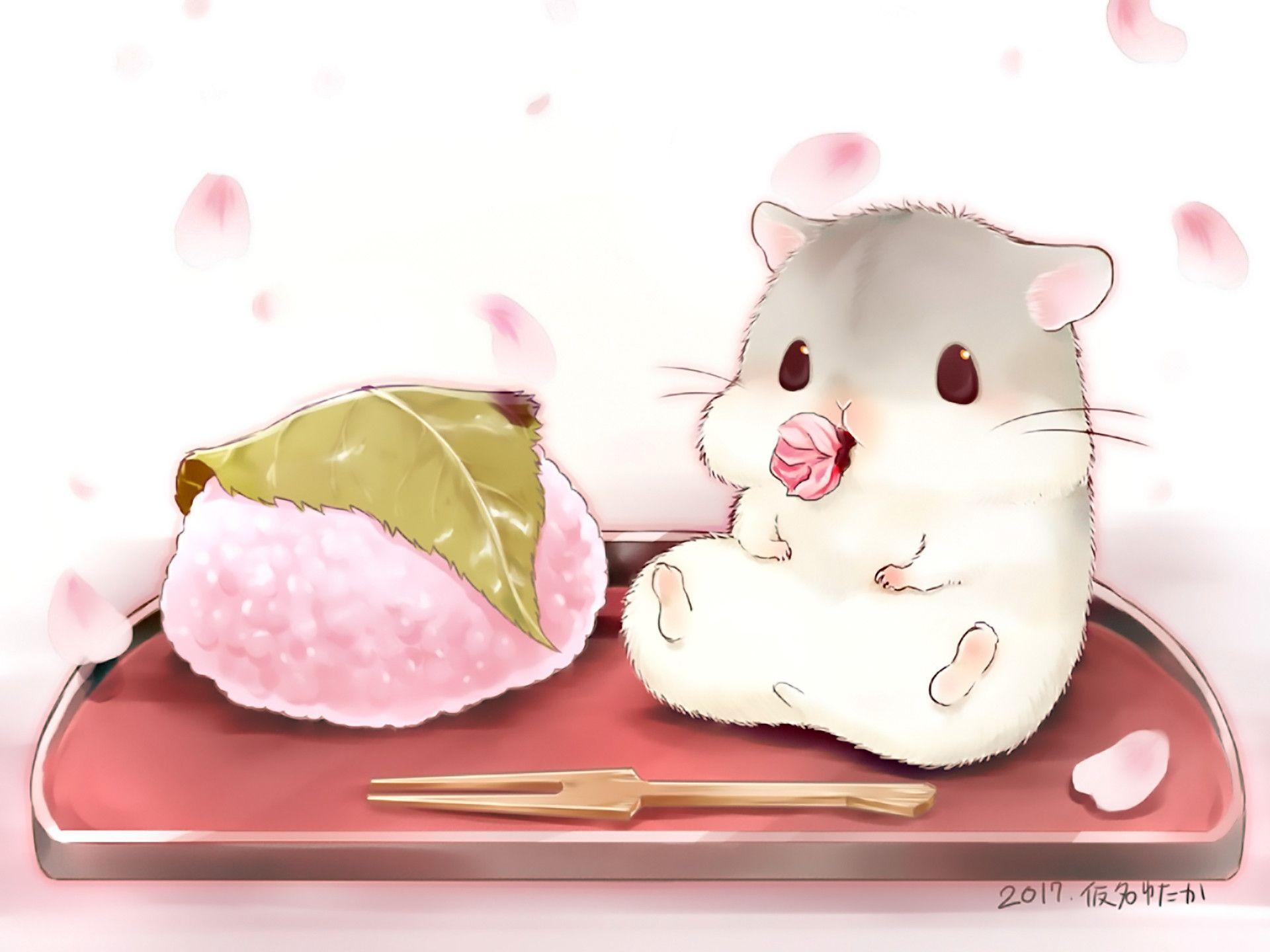 Hình Chuột Chibi Cute làm hình nền siêu dễ thương