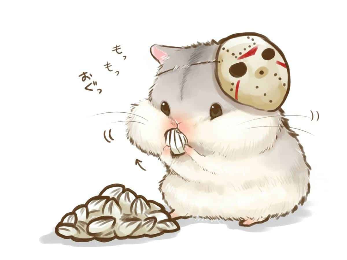 Cute Hamster Anime pet decals - TenStickers