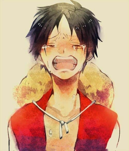 Hình Luffy Buồn khóc thật ấn tượng