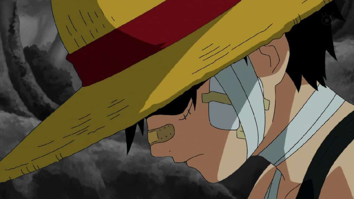 Luffy - nhân vật chính trong One Piece - mang trên mình biểu cảm và suy nghĩ đậm nét, hãy nhìn vào ánh mắt của anh ta để cảm nhận được thế giới và một chút buồn trong tâm hồn của anh.