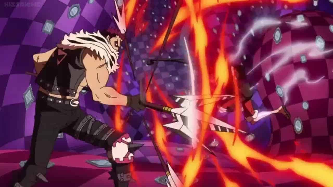 Hình Luffy Vs Katakuri chiến đấu