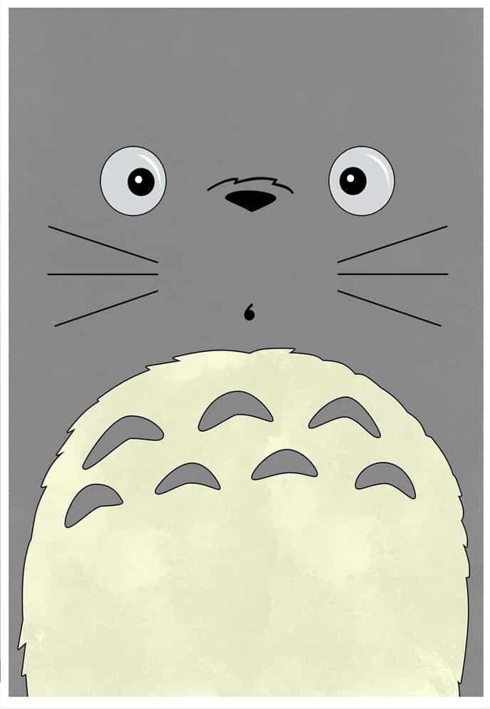 Hình Nền Totoro Cho Điện Thoại đơn giản cute