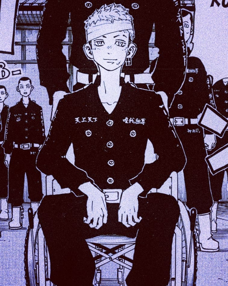 Hình Thờ Mitsuya đi xe lăn
