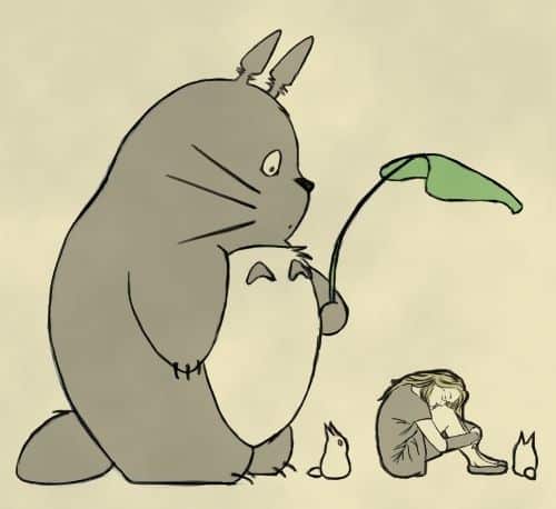 Hình Totoro Buồn đáng yêu