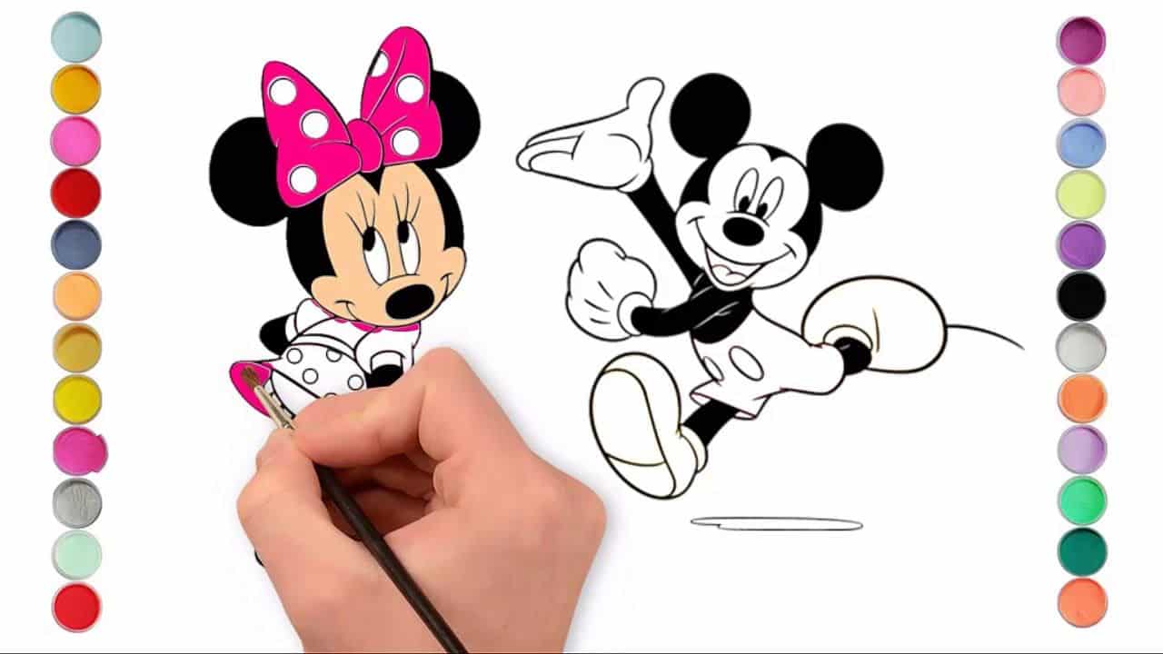 Hình Vẽ Chuột Mickey cực đáng yêu