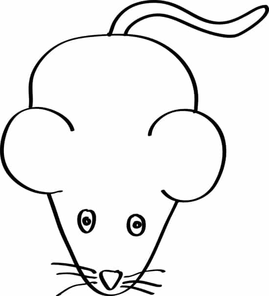 Hình Vẽ Chuột đơn giản đáng yêu