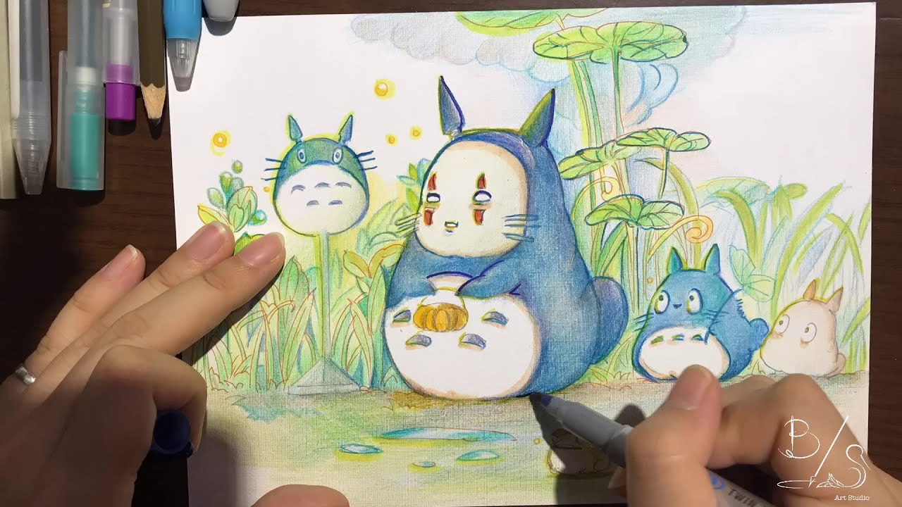 Hình Vẽ Totoro ấn tượng độc đáo