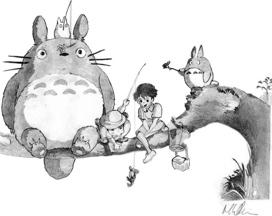 Hình Vẽ Totoro đẹp độc đáo nhất