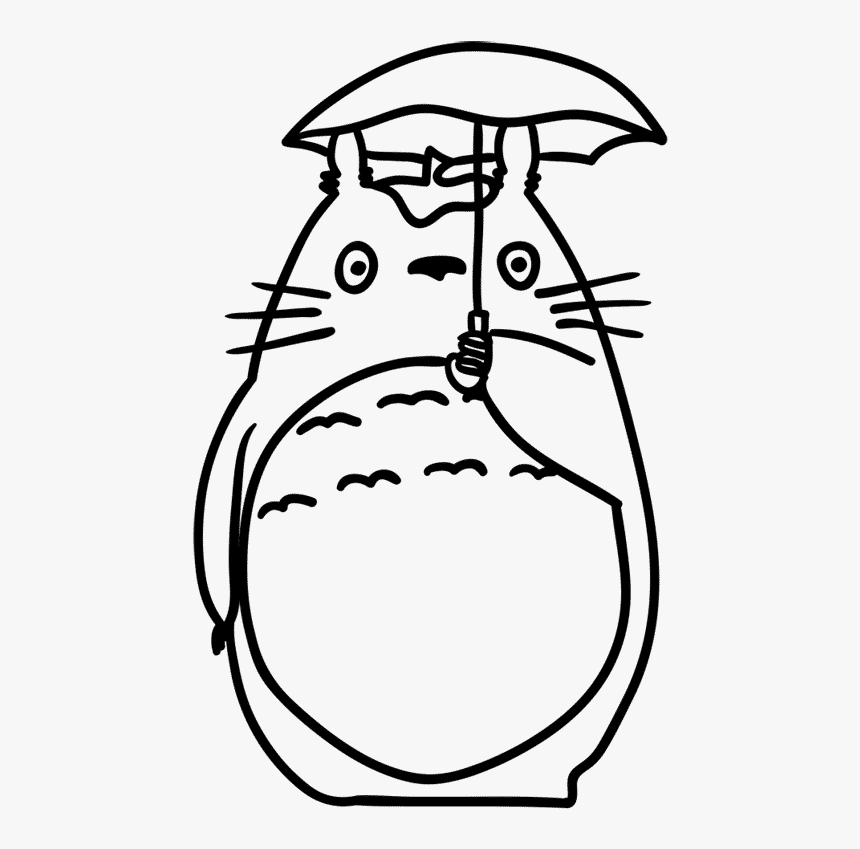 Hình Vẽ Totoro đơn giản mà đẹp
