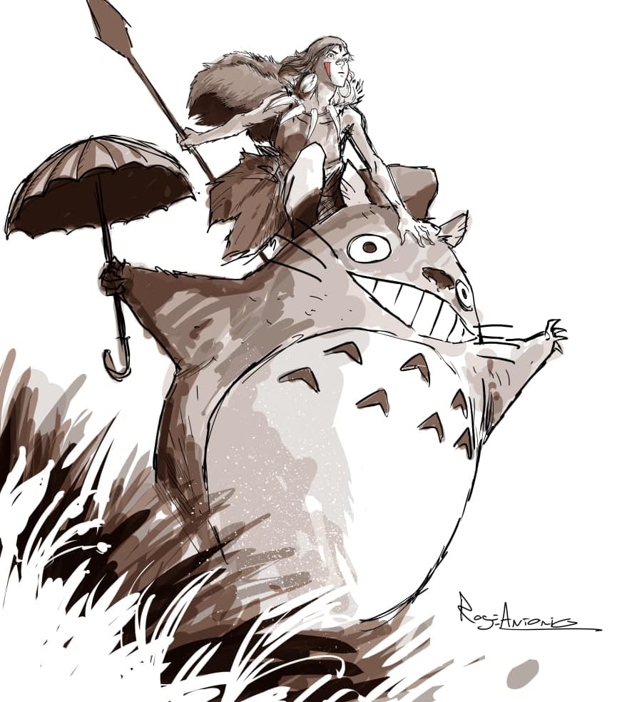 Hình Vẽ Totoro ngầu ấn tượng
