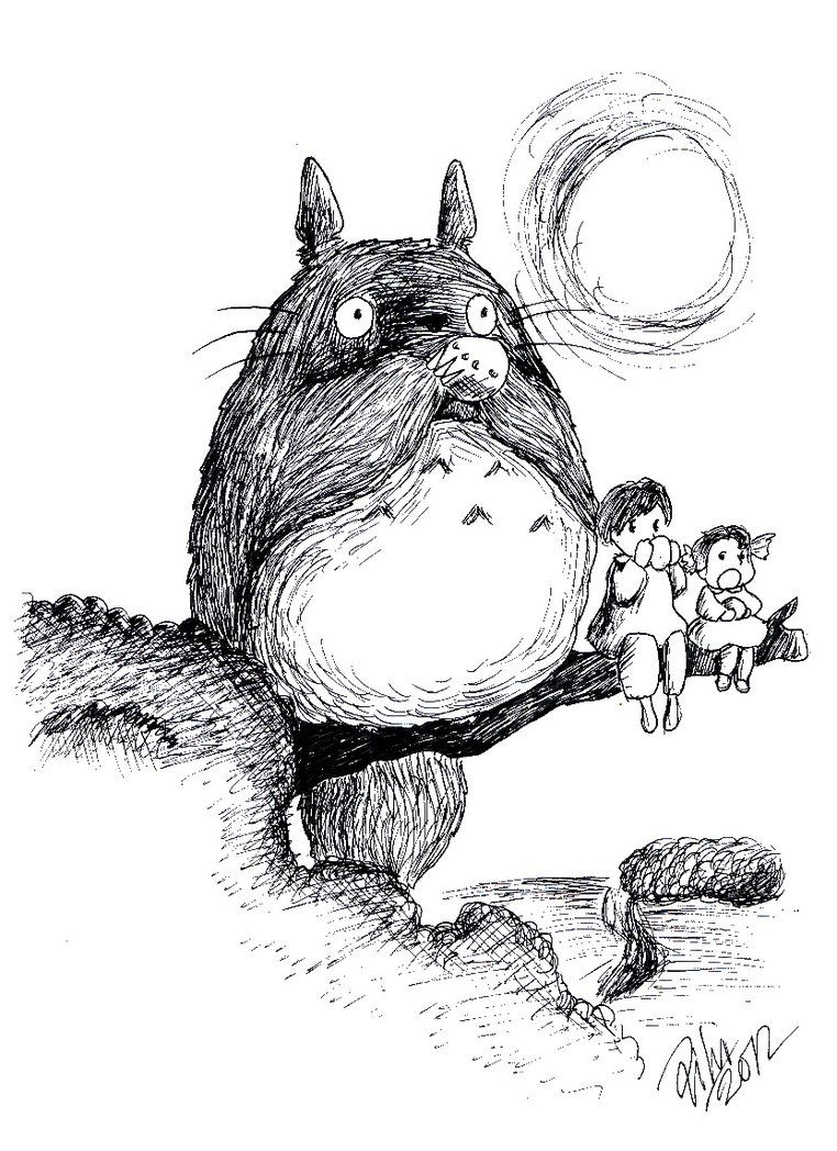 Hình Vẽ Totoro ngầu nhất