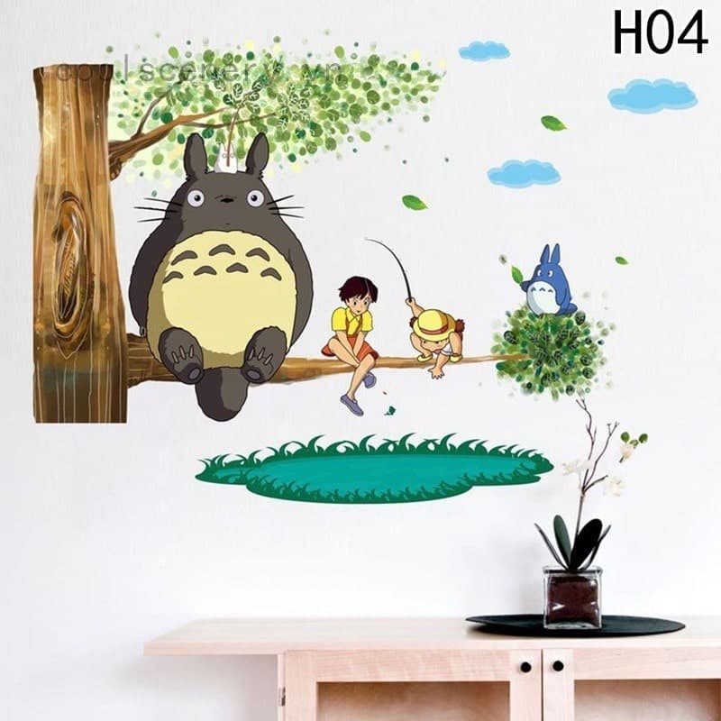 Hình Vẽ Totoro tranh tường đẹp
