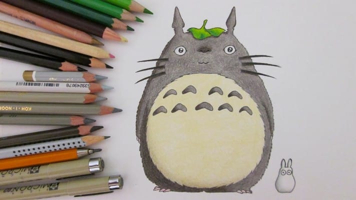 Hình Vẽ Totoro vẽ tay siêu ấn tượng