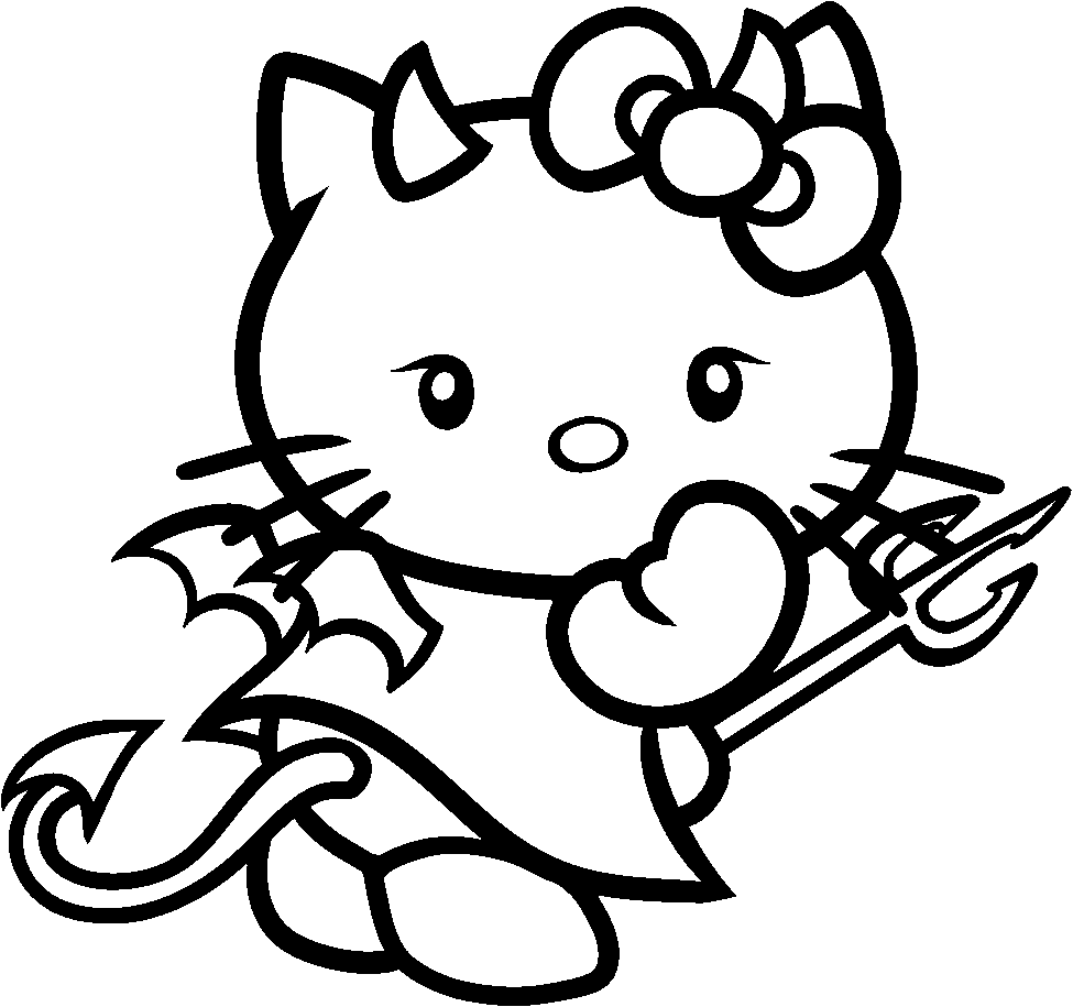 Hình ảnh mèo Hello Kitty dễ thương