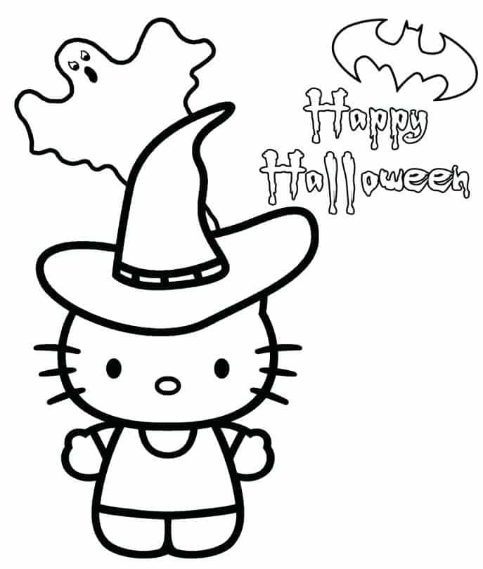 Hình ảnh mèo Hello Kitty happy halloween
