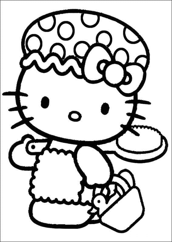 45 Tranh tô màu hello kitty cho bé cực kỳ đáng yêu  Hello kitty colouring  pages Hello kitty coloring Kitty coloring