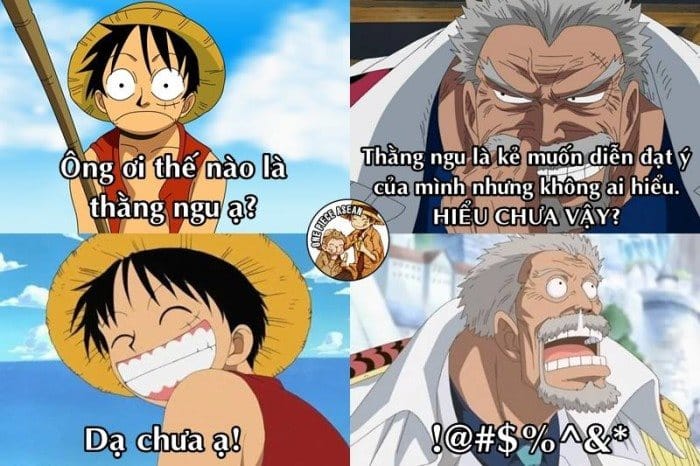Hình chế Anime One Piece Luffy thế nào là thằng ngu