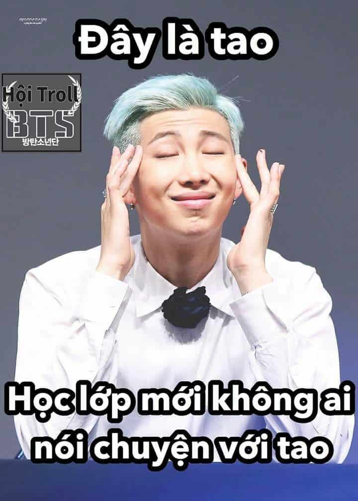 Hình dìm RM BTS có chữ độc đáo