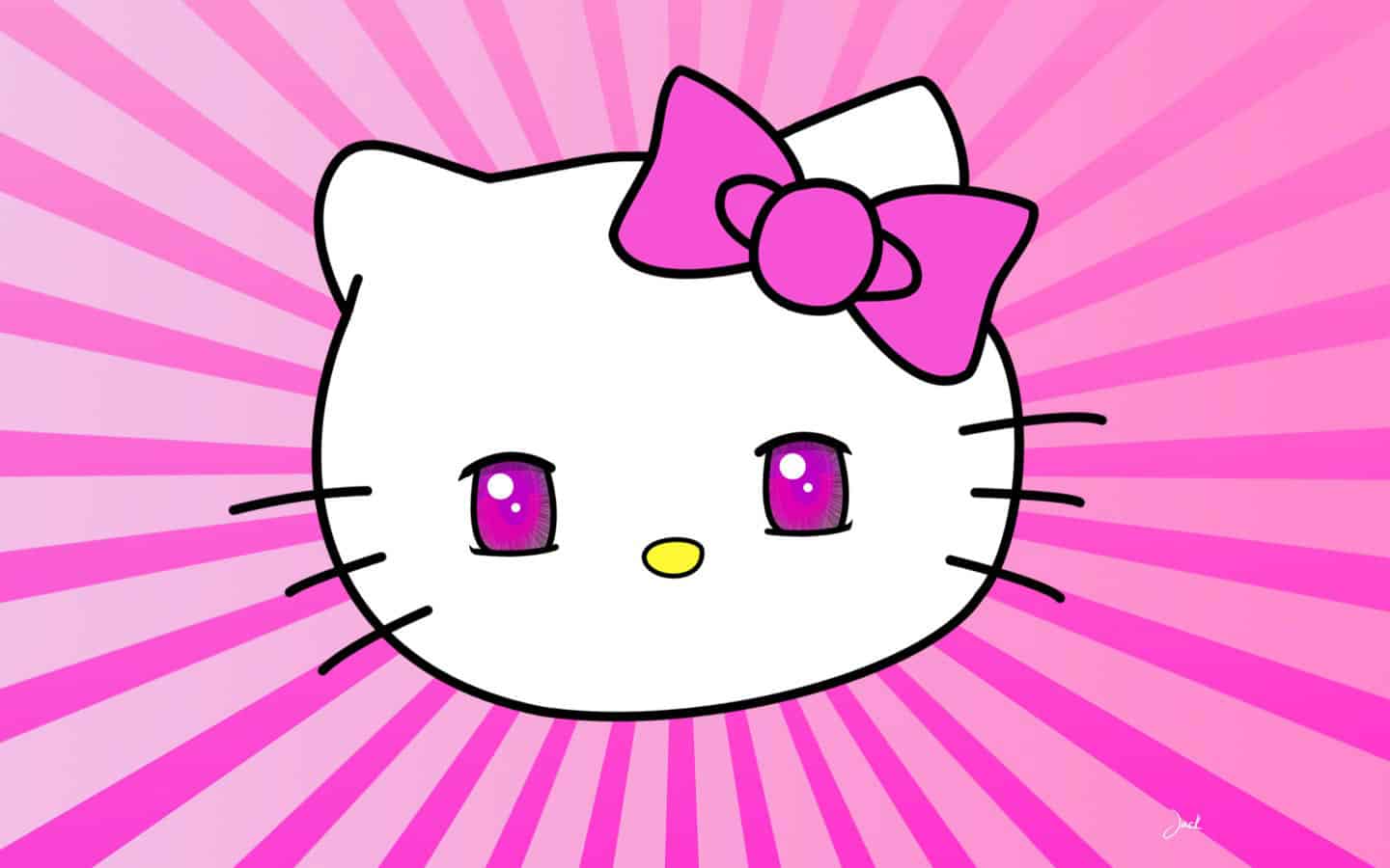Hình mèo Hello Kitty làm hình nền cực đẹp