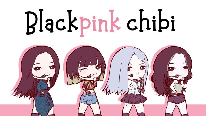 Hình ảnh Blackpink Anime cute dễ thương