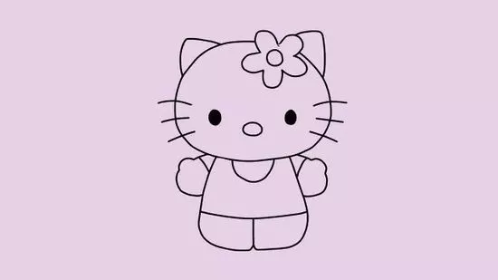 Hình tranh Hello Kitty cute đáng yêu