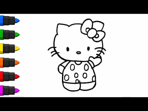 Hình tranh Hello Kitty đáng yêu nhất