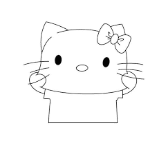 Hình tranh Hello Kitty dễ thương đáng yêu