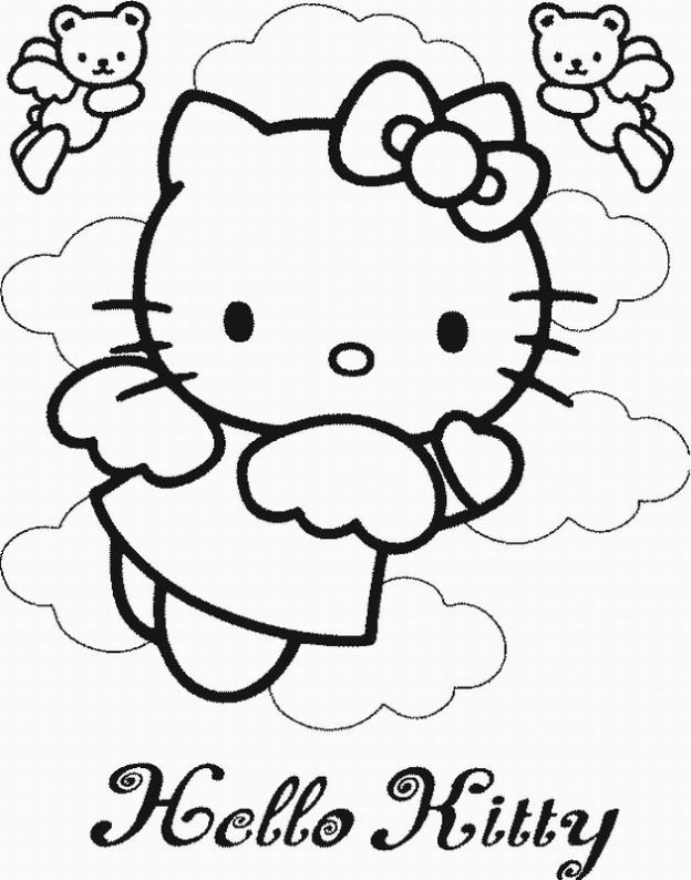Hình tranh Hello Kitty vô cùng đáng yêu
