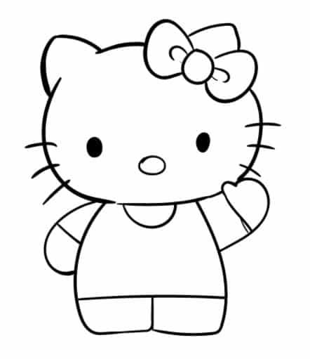Vẽ Hello Kitty Đơn Giản ❤️ 55+ Hình Vẽ Mẫu + Cách Vẽ Mèo Kitty