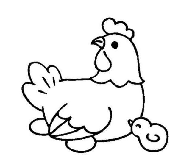 Tuyển tập tranh tô màu con gà đẹp nhất dành cho các bé