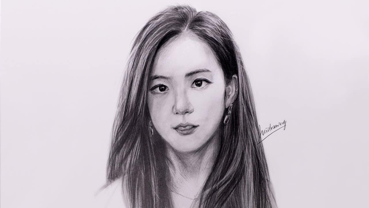 Vẽ tiểu Jisoo xinh như Hoa Hậu Hàn Quốc  Drawing Jisoo BlackPink  YouTube